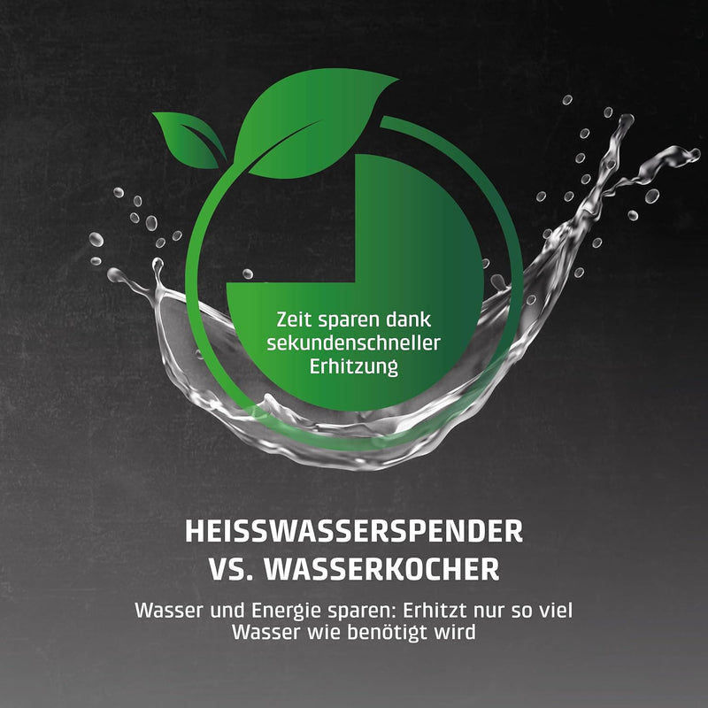 CASO HW 660 Heisswasserspender - heisses Wasser in wenigen Sekunden, 40-100°C, spart bis zu 50% Ener