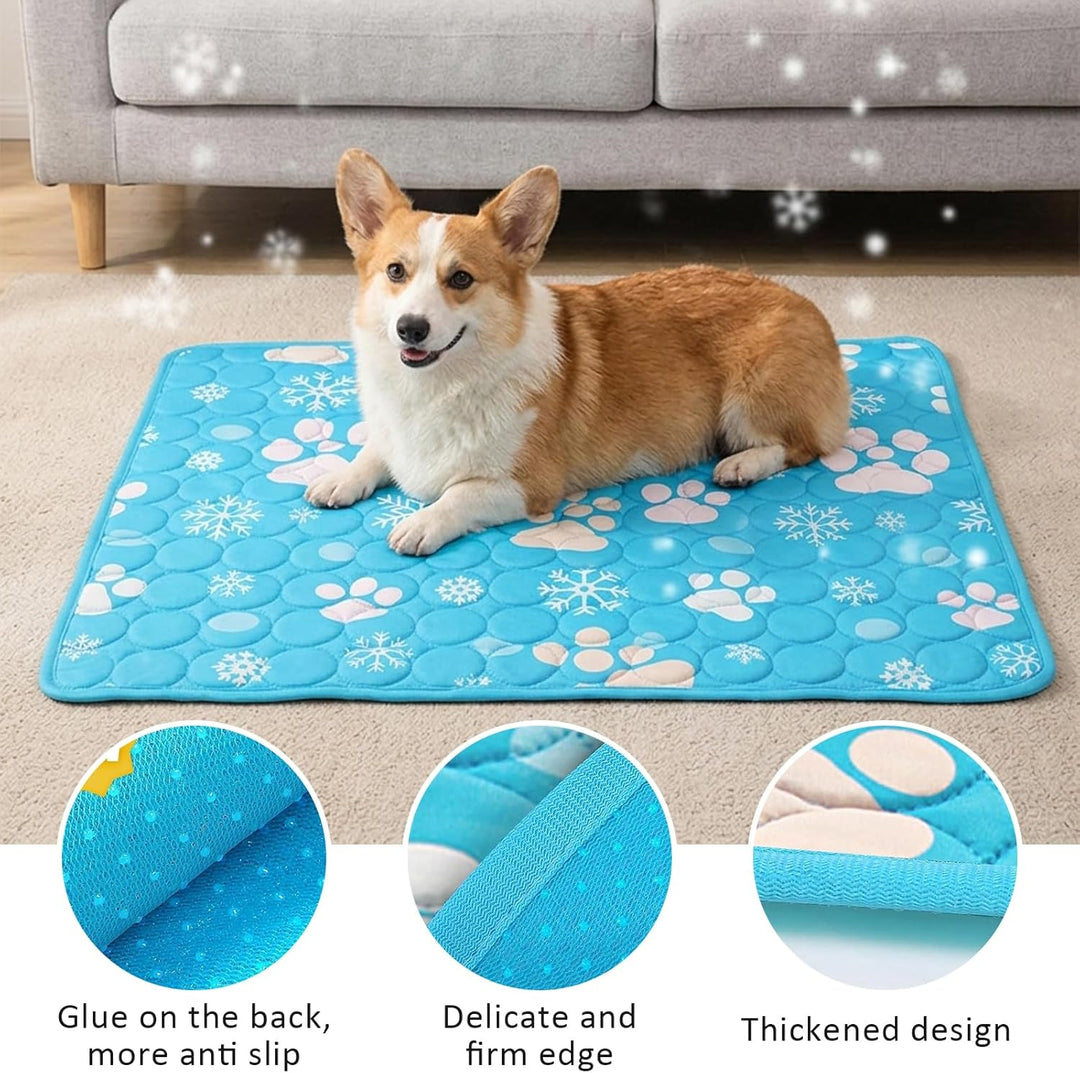 Kühlmatte für Hunde Selbst Kühlende Hundematte Waschbar Hundematte Sommer Kühlbett für grosse, mitte