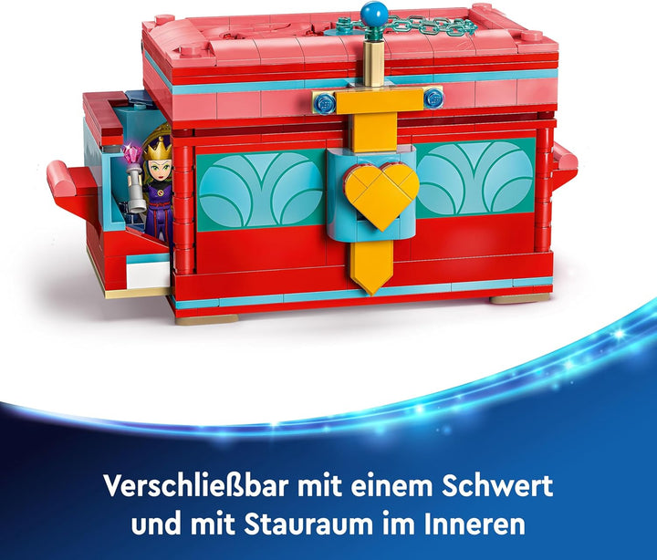 LEGO ǀ Disney Schneewittchens Schmuckkassette - Spielzeug mit verschliessbarem Deckel & Armband Plus