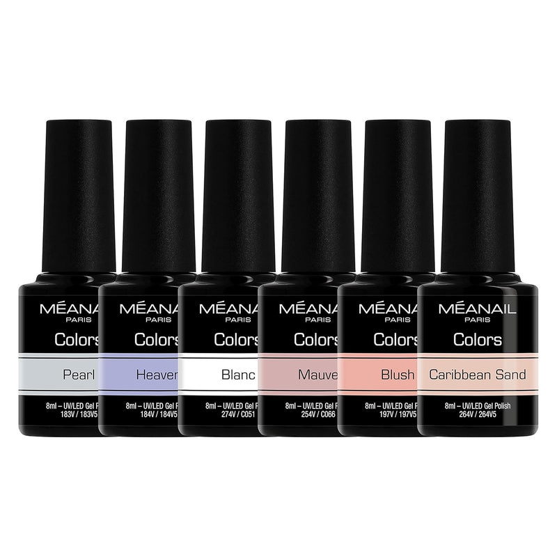 Shellac UV Nagellack - Nagellack Set von Méanail Paris - UV Gel Set - Gellack Set - Nail Polish Set