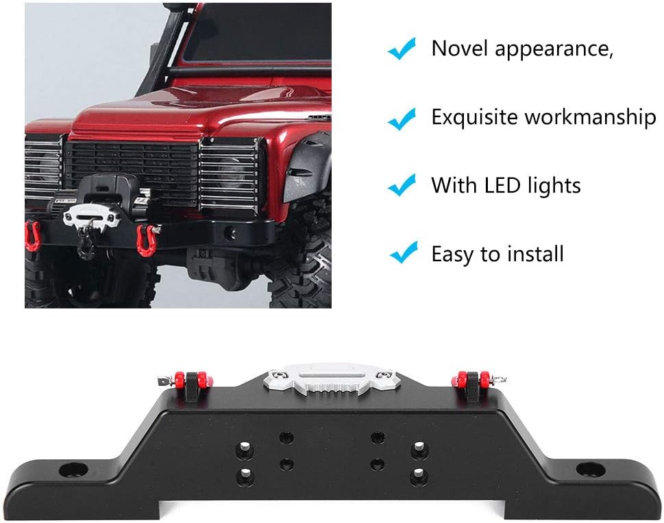 1/10 Frontstossstange, Hochfeste RC Frontstossstange Langlebig für 1/10 RC Crawler für Axial SCX10 T