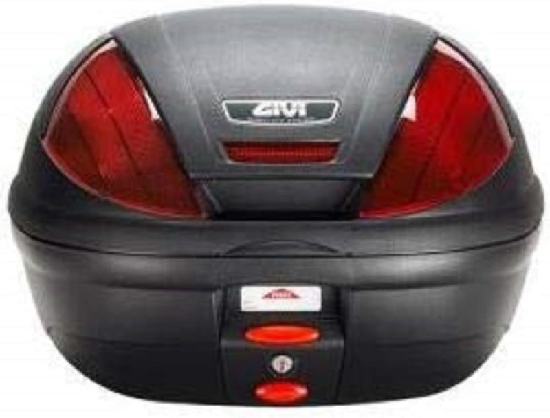 E370 Monolock Topcase mit Platte mit Coverschwarz Uni oder Max Zuladung 3 kg Einheitsgrösse Schwarz,