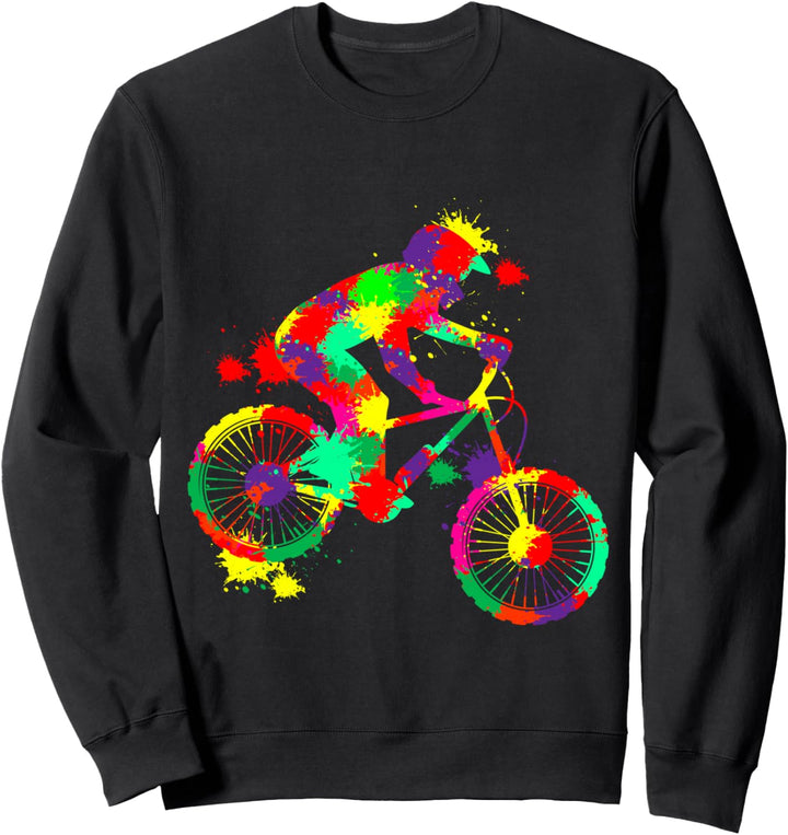 Downhill Mountainbike Biker MTB Jungen Kinder Männer Sweatshirt