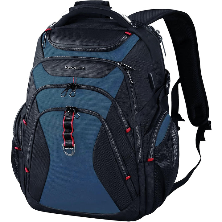 KROSER Laptop Rucksack Herren 17,3 Zoll Reise XL BusinessRucksack Schwerlast Wasserdicht mit Hartges