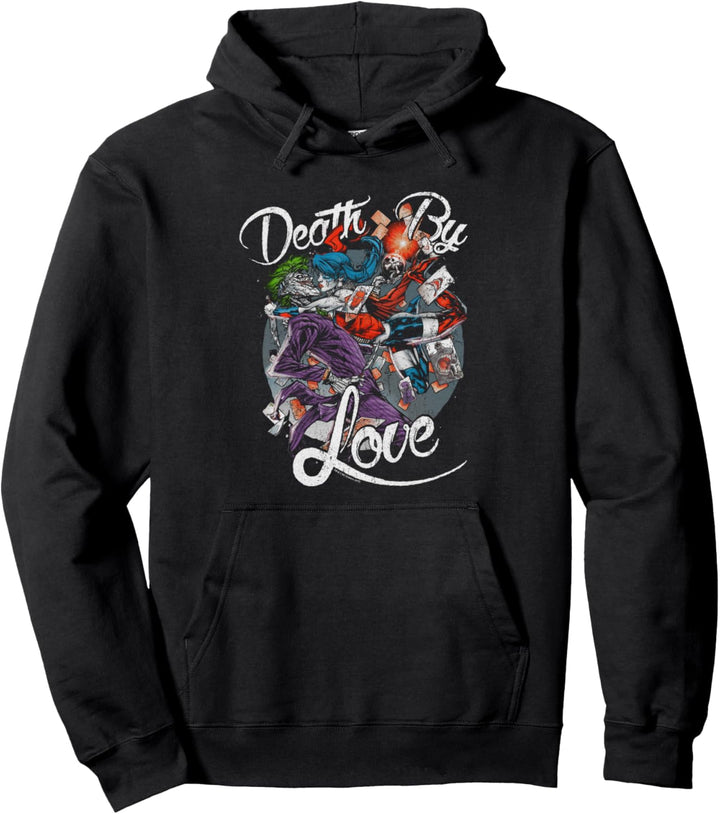 Harley Quinn Joker Death By Love Pullover Hoodie