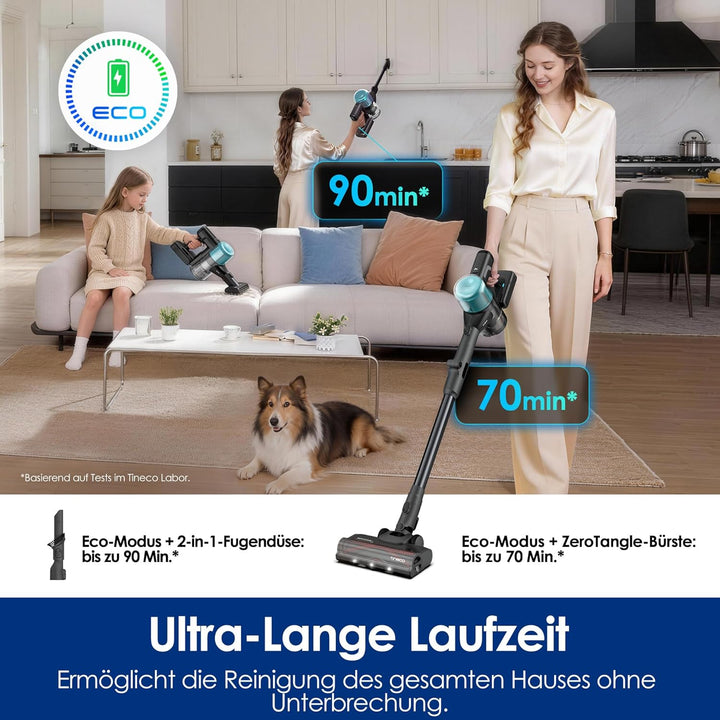 Tineco Pure ONE S50 PRO Pet Akkusauger, ZeroTangle, 200AW Saugleistung.