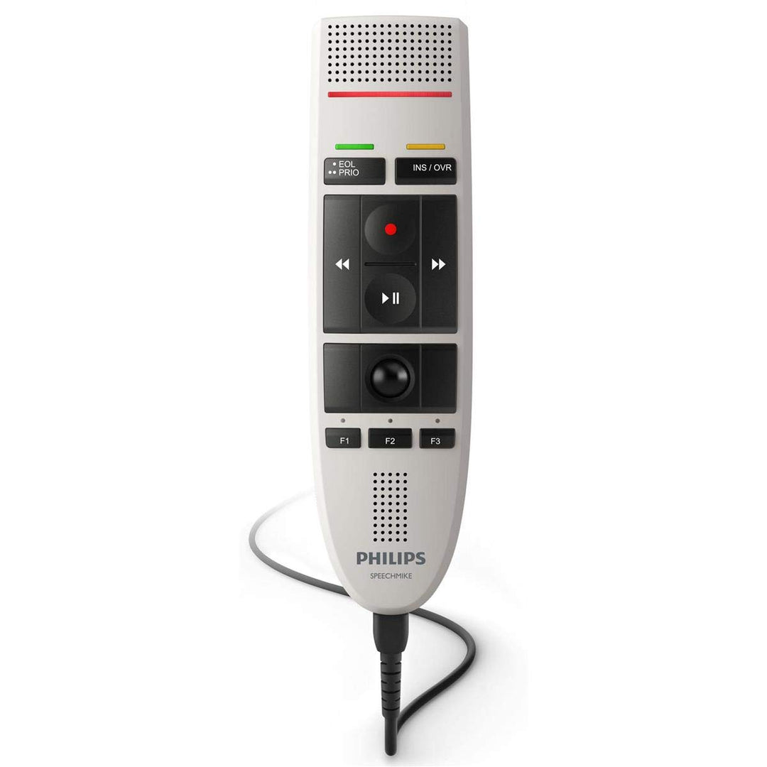 Philips LFH3200/01 SpeechMike USB-Diktiermikrofon, weiss