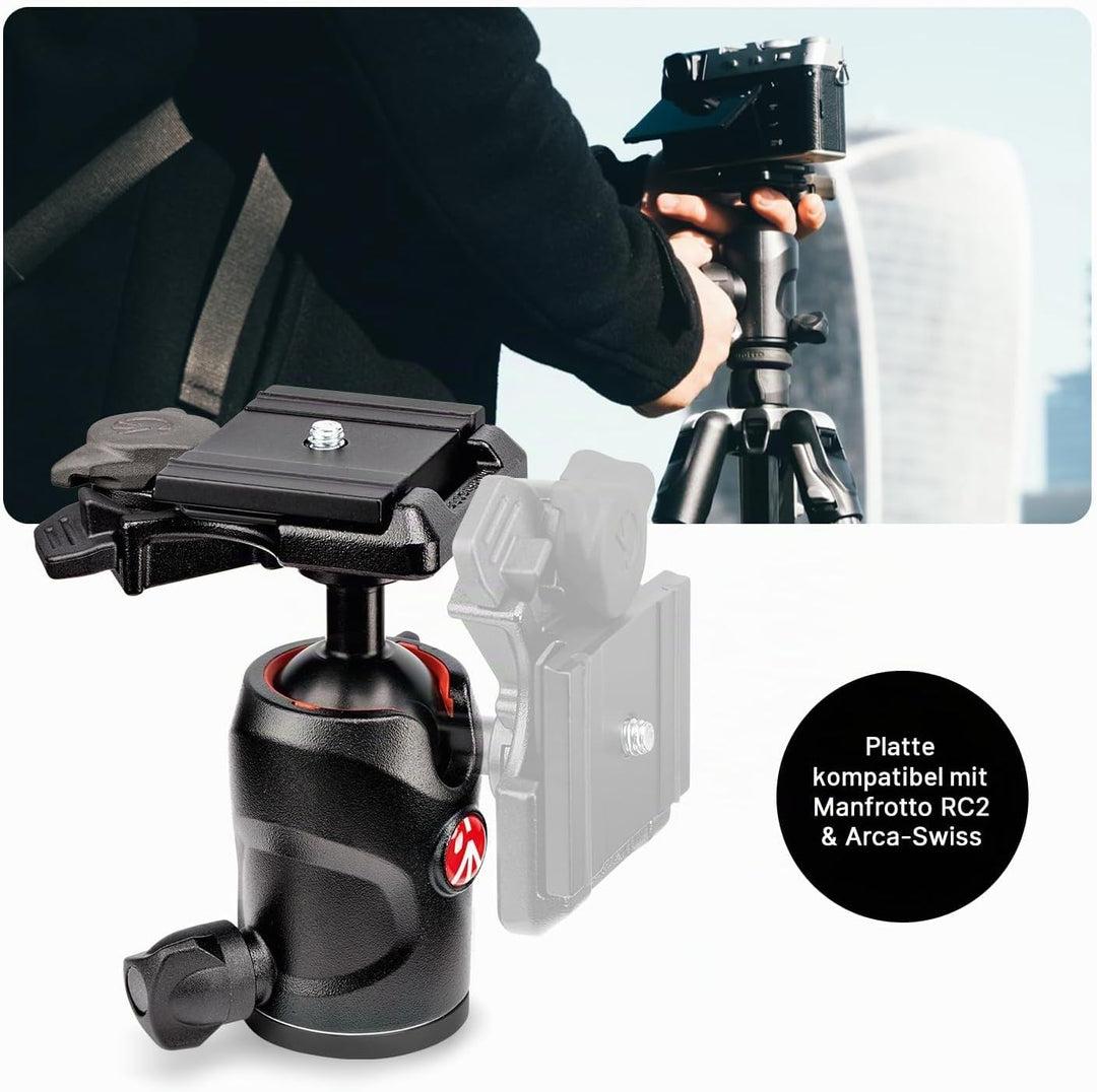 Manfrotto Befree Advanced GT PRO Kamerastativ Kit, Reisestativ Twist (Drehverschluss) mit Kugelkopf,