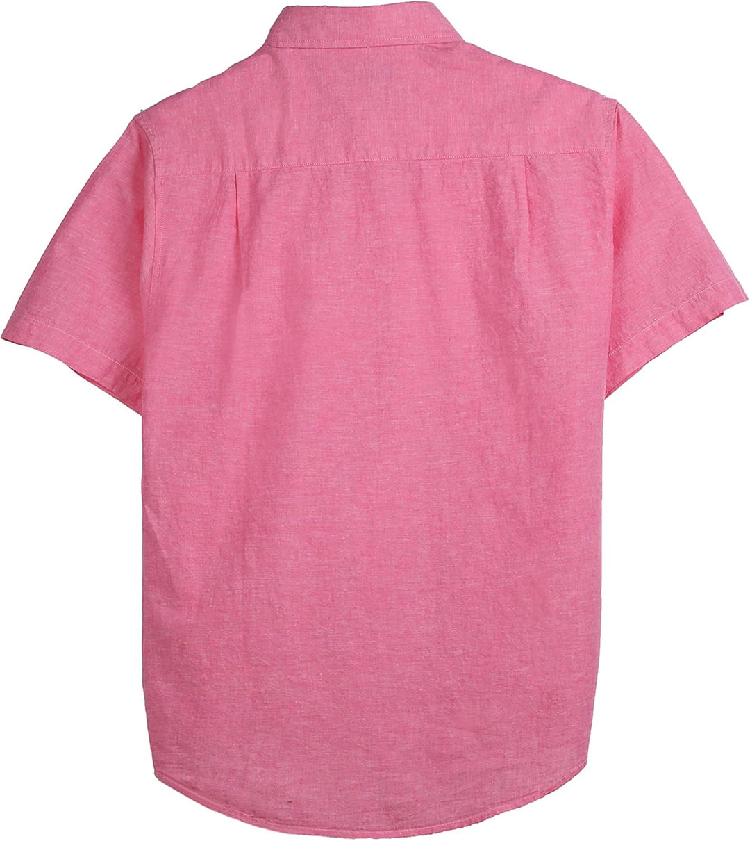 Coevals Club Herren Lässige Leinenhemd Freizeithemd Businesshemd Sommer Kurzarm Regular Fit Hemd, S