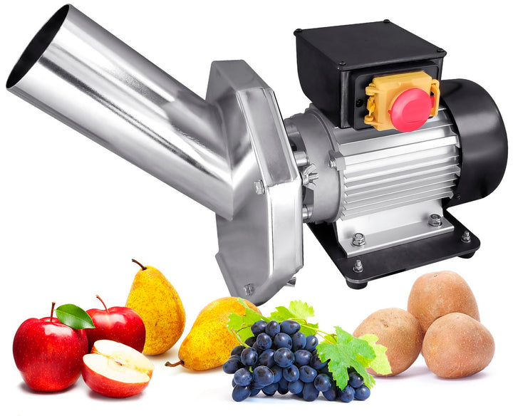 STREND PRO Obsthäcksler Edelstahl mit 550W/1400rpm motor - Obsthäcksler Elektrisch fur Kartoffeln/Ob