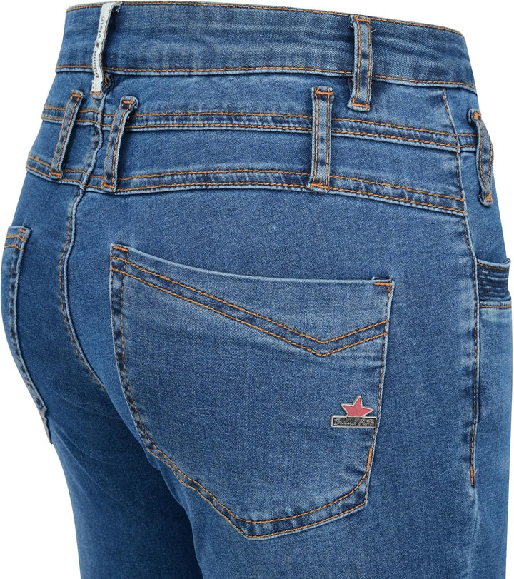 Buena Vista Damen Jeans Florida 7/8 Cozy Denim (S, Dark Stone)