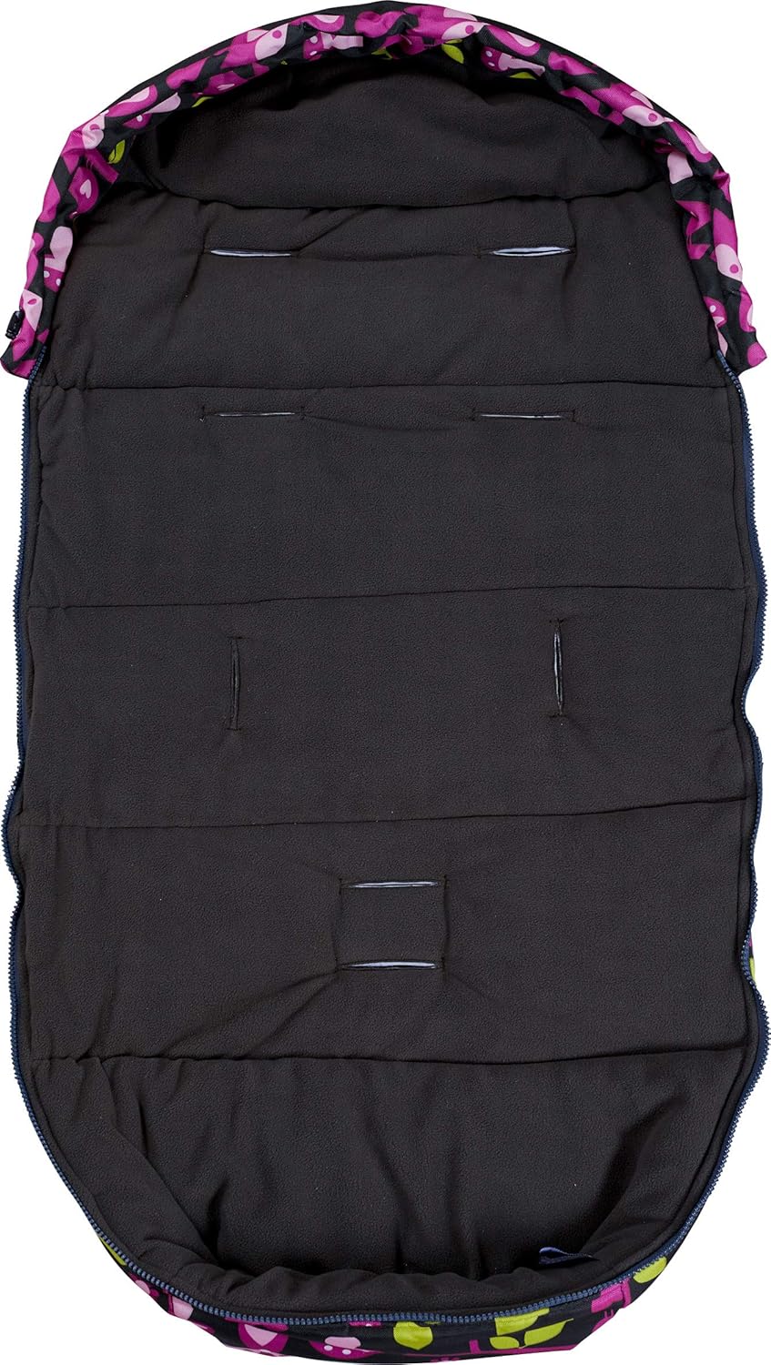 The Buppa Brand Fusssack Winter Foxy Lady, mehrfarbig schwarz/pink, schwarz/pink