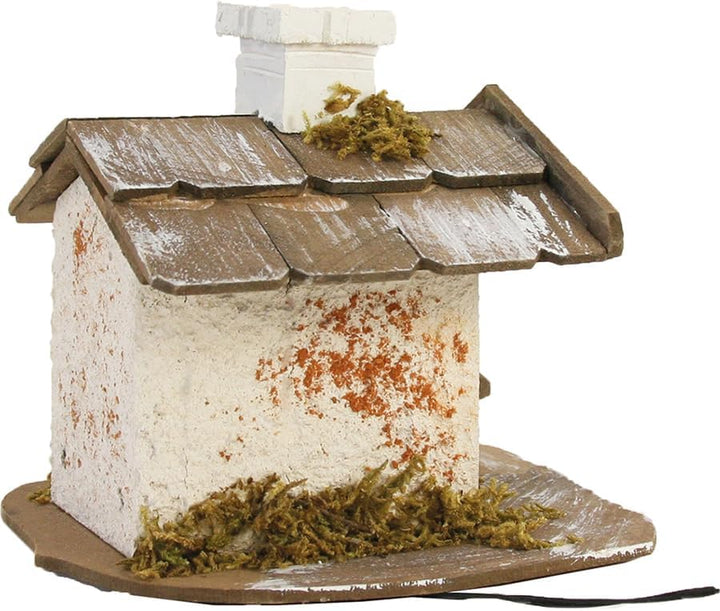FADEDA Backhaus Gross mit Licht/Höhe:11 cm/handbemalt/detailgetreue Krippen Figuren - Weihnachten Ti