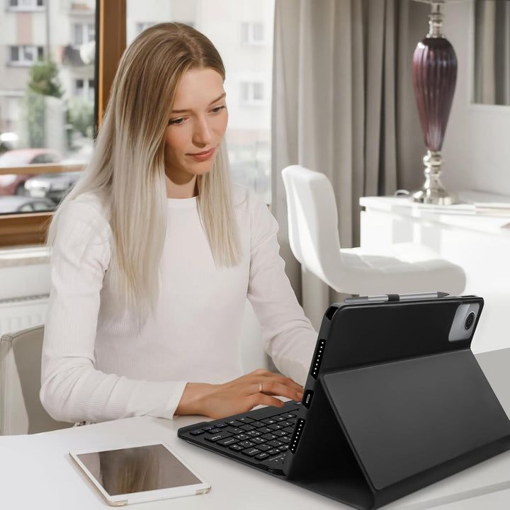 Hülle mit Tastatur für Lenovo Tab M11 (TB330/TB331) 11 Zoll 2024, (Deutsches) Tastatur Hülle für Len