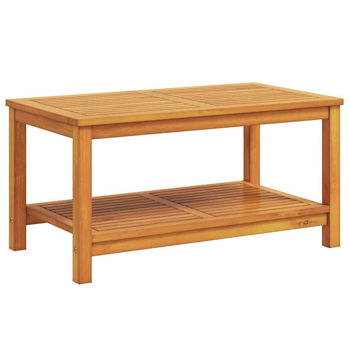 vidaXL Beistelltisch Braun 90 x 50 x 45 cm Massivholz Akazie, Stylische, rustikale Aufbewahrung für