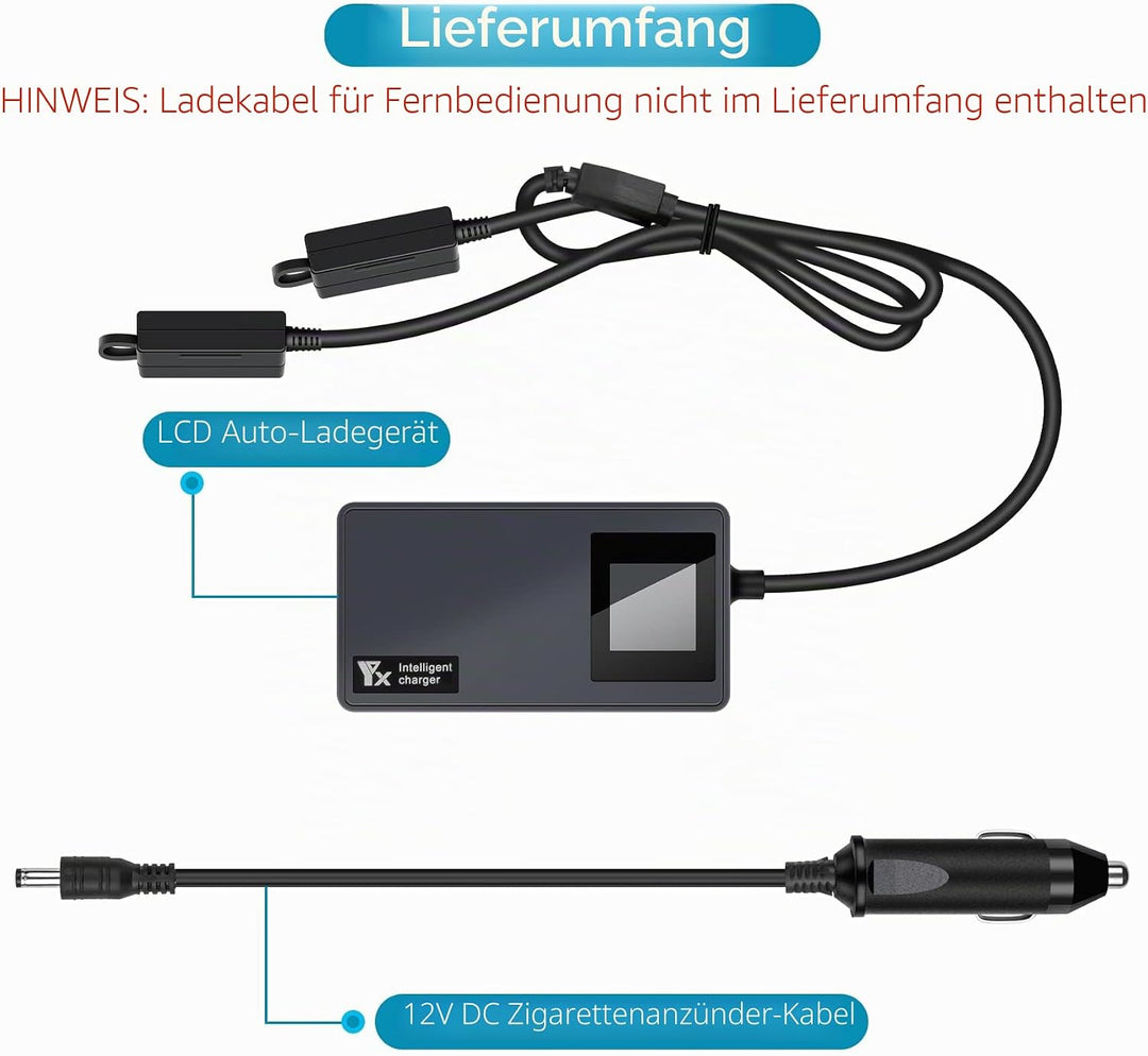 LYONGTECH Akku LCD Kfz Ladegerät für DJI Air 2S, Mavic Air 2 Drohne, 3-in-1 Autoladegerät Batterie 1
