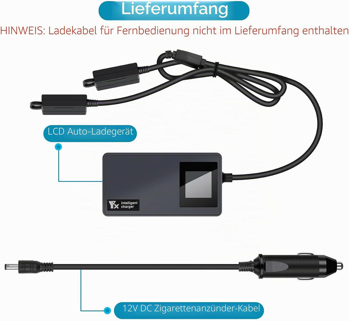 LYONGTECH Akku LCD Kfz Ladegerät für DJI Air 2S, Mavic Air 2 Drohne, 3-in-1 Autoladegerät Batterie 1