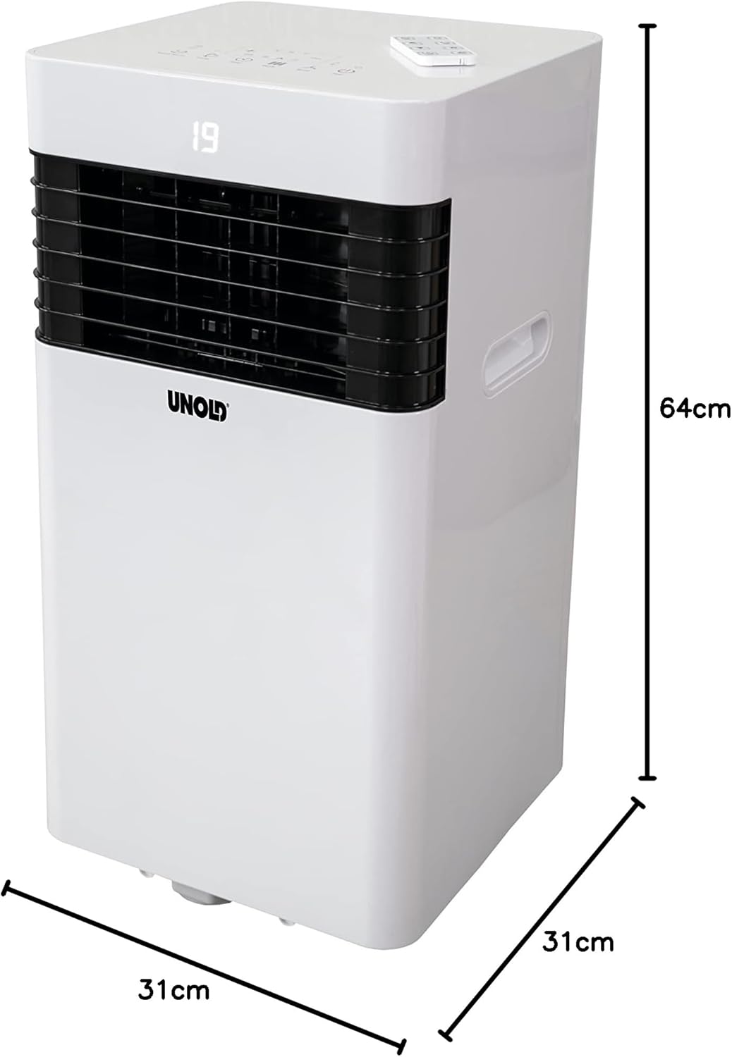 Unold 86220 Mobiles Klimagerät ARCTIC 7k - 750W, EEk A, Bodenrollen, Kühlen, Entfeuchten, Ventiliere
