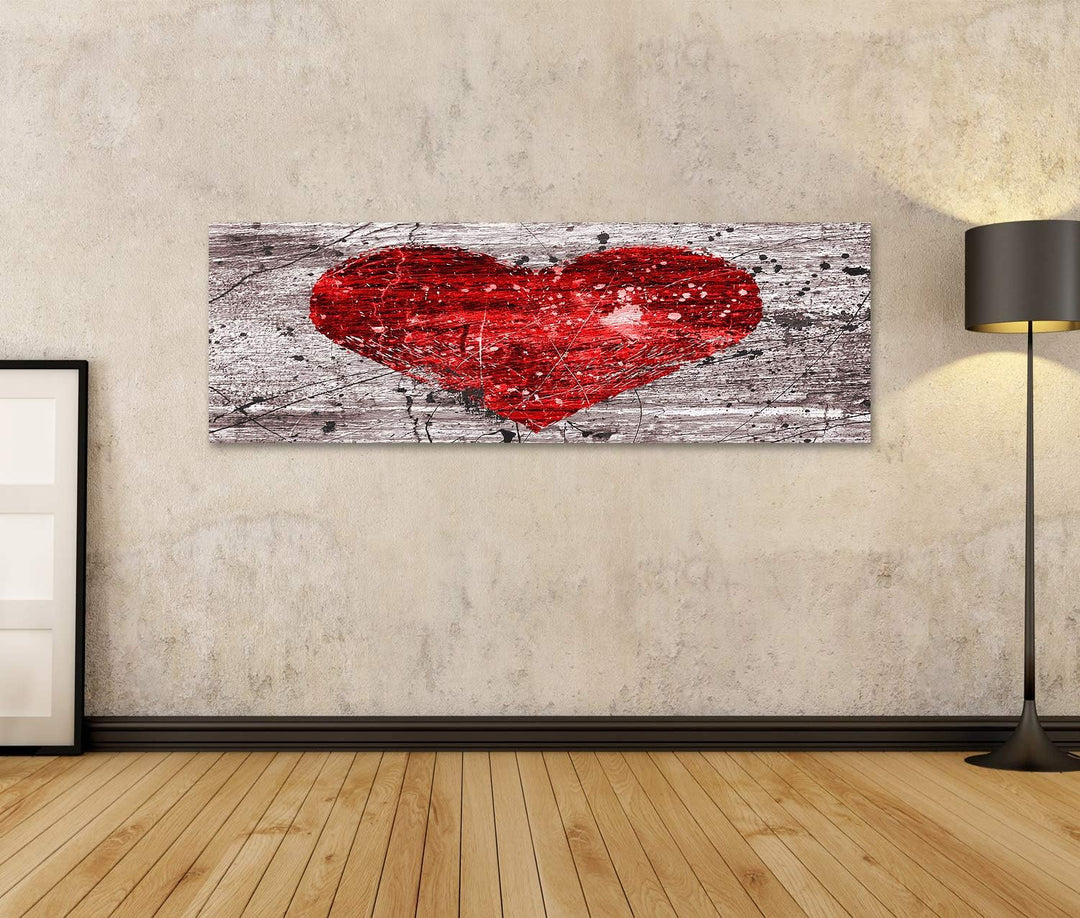 islandburner Bild auf Leinwand Grunge Hintergrund Mit Abstraktem Herz Bilder Wandbilder Poster Leinw