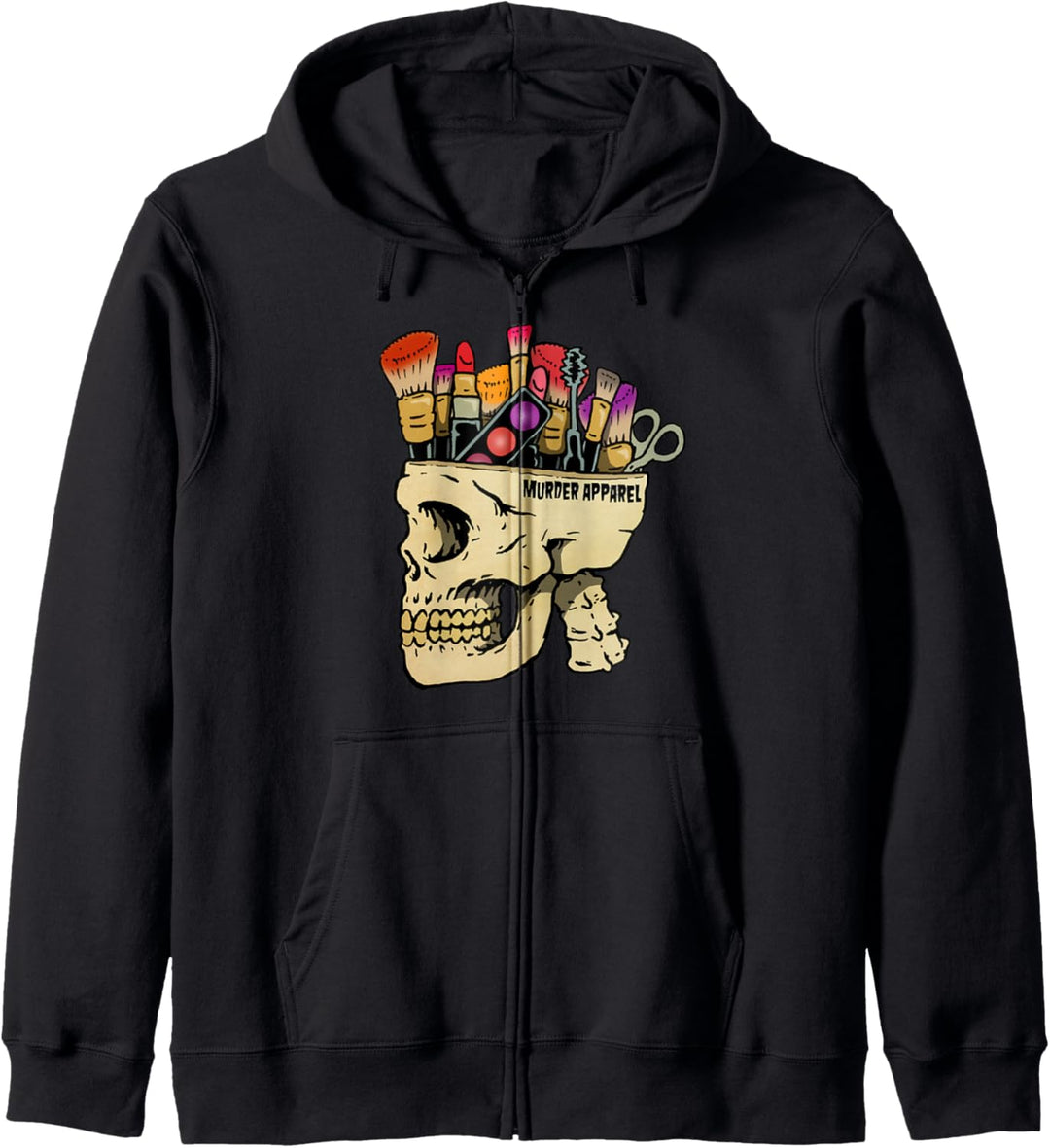 Make Up Addict Skull Gothic Kapuzenjacke