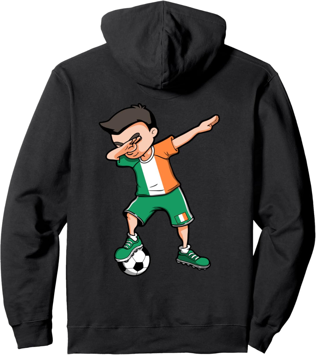 Dabbing Soccer Boy Irland Jersey Irish Football Lovers Pullover Hoodie