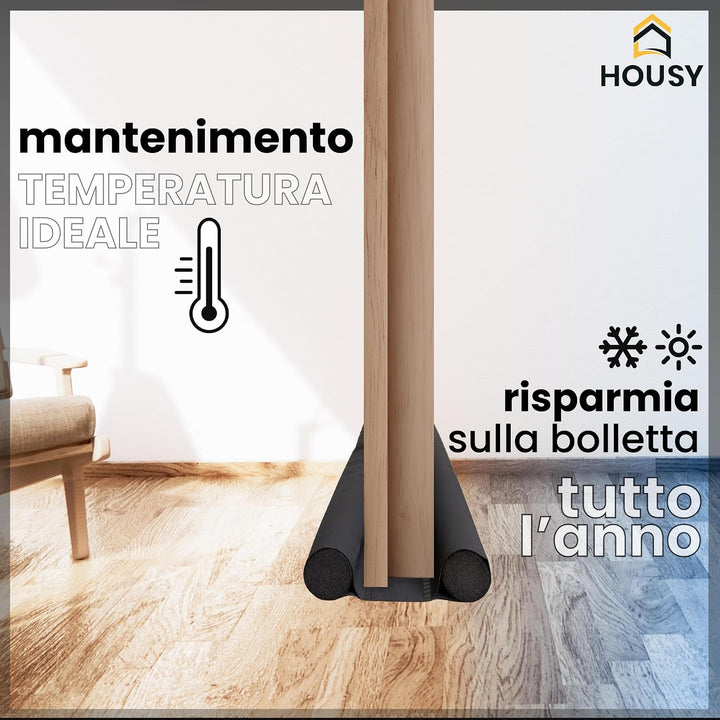 HOUSY Zugluftstopper für Innen- und Aussentüren, 5 cm dick und 90 cm lang
