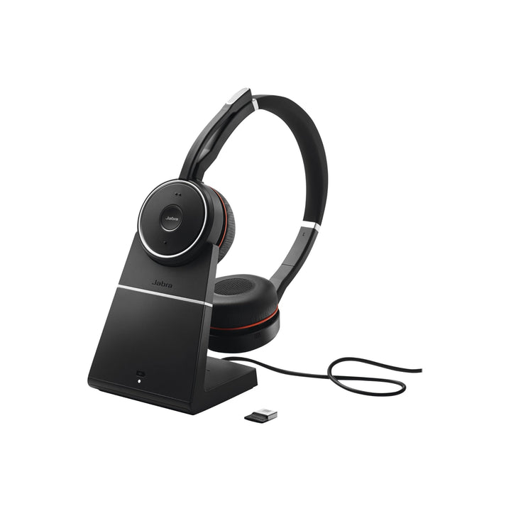 Jabra Evolve 75 UC Wireless Stereo On-Ear Headset – Unified Communications zertifizierte Kopfhörer m