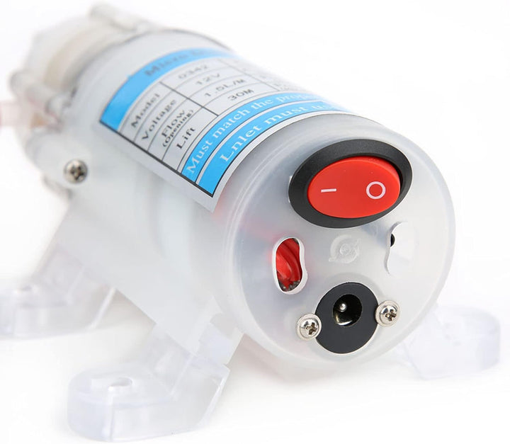 Membranpumpe, 12 V 15 W, leise Wasserpumpe für Lebensmittel, Mikromembranpumpe DC selbstansaugend 0,