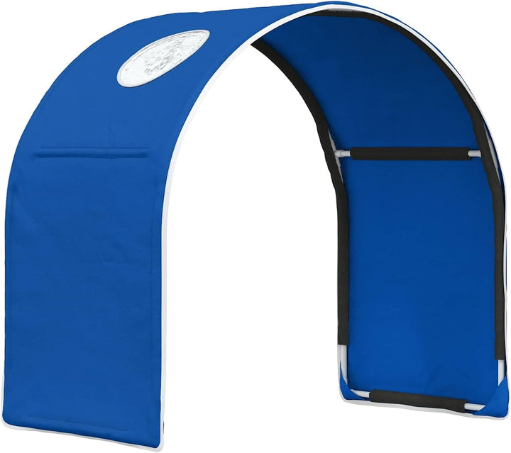 Bettunnel 2 Stück Blau aus Polyester 211 x 52,5 x 2 cm, modulares Schlafzimmer Zubehör mit Montage,