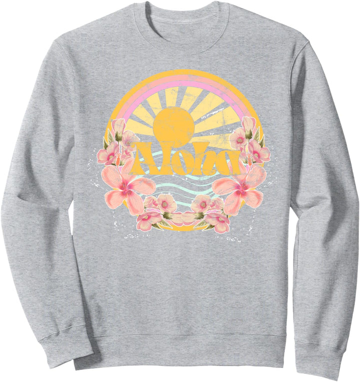 Trendy Tropical Hibiscus Sweatshirt