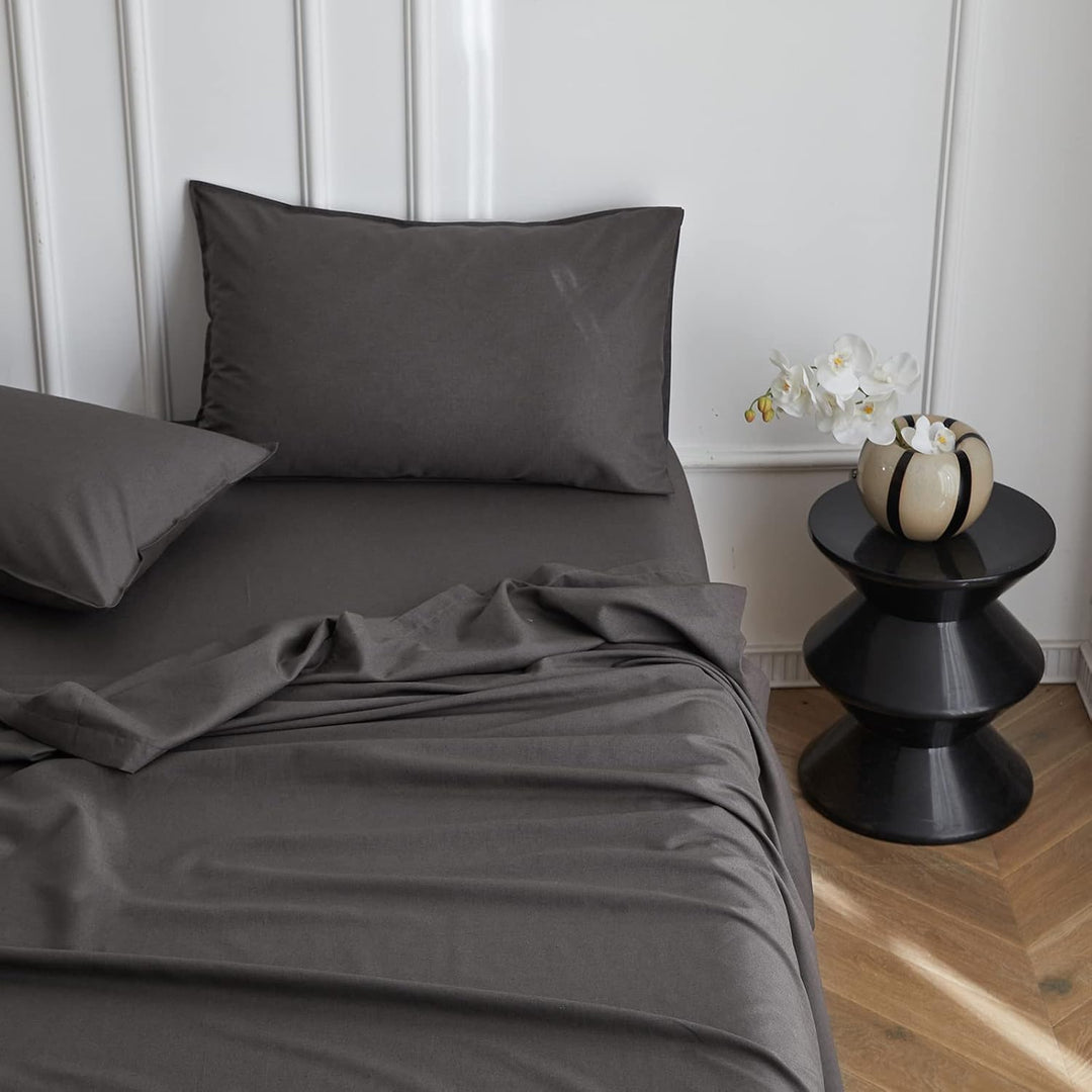 Simple&Opulence Leinen und Baumwollmischung Kissenbezüge Hotel Quality Pack von 2 Atmungsaktiver Kis