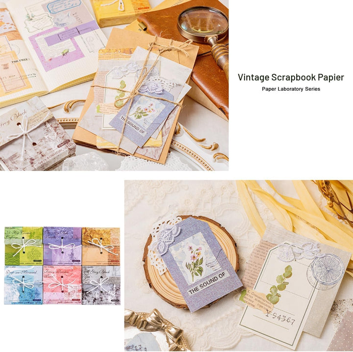 600 Blatt Vintage Scrapbook Papier, MaehSab DIY Journaling Supplies Dekorative Bastelpapier Ästhetis