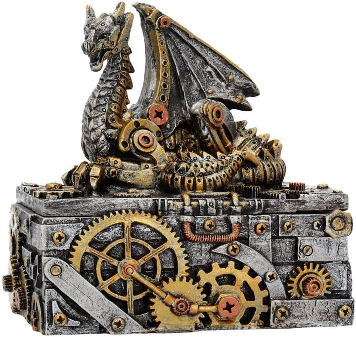Nemesis Now U3821K8 Secrets of The Machine Box 19,5cm Silber