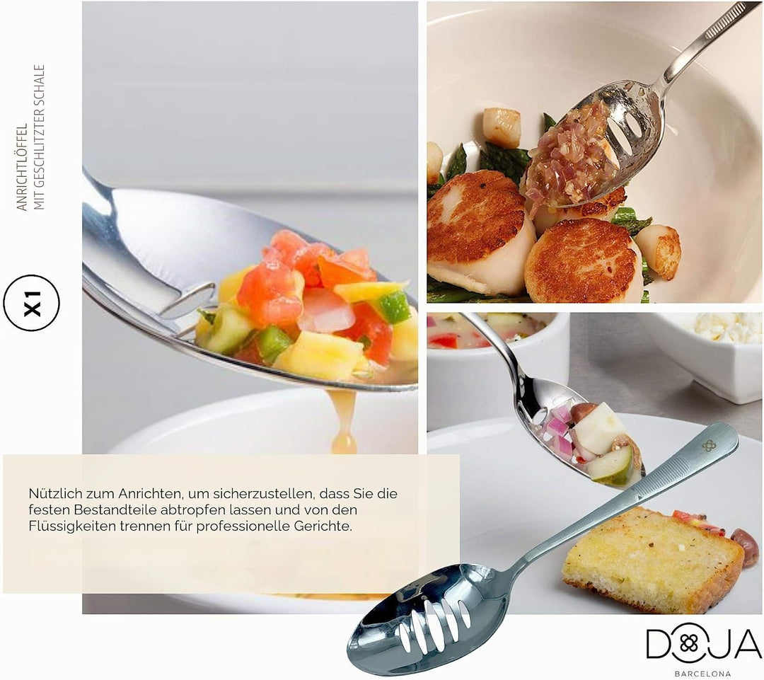 DOJA Barcelona | Kueche Chef Kochutensilien | Farbe: Regenbogen | 7 Utensilien Edelstahl Plating Kit