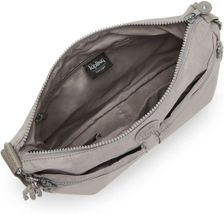 Kipling Damen Izellah Crossbody, Grey Gris, 33x23x12 cm (B x H T) EU, Grey Gris