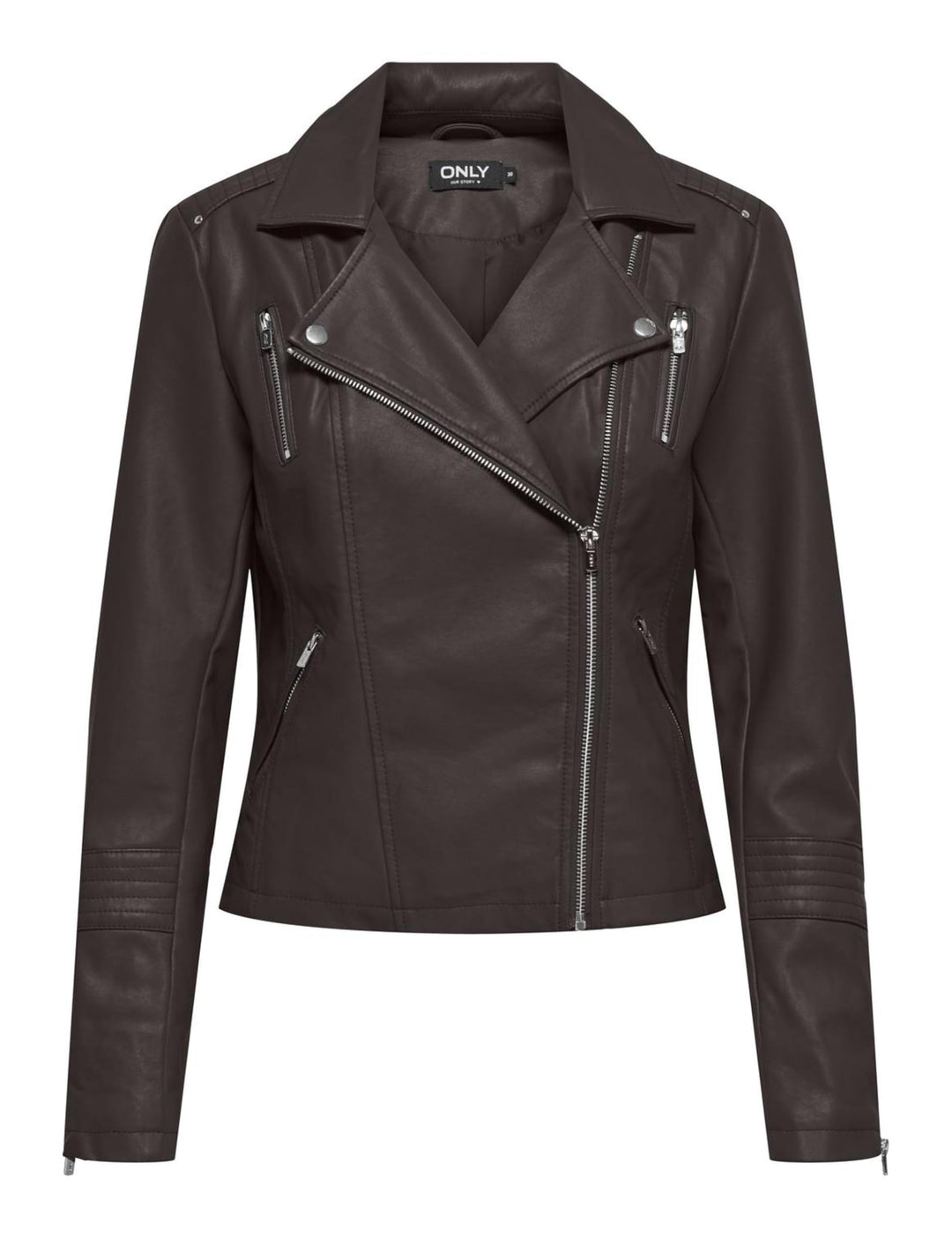 ONLY Female Kunstlederjacke ONLGEMMA Kunstlederjacke 38 Chocolate Torte, 38 Chocolate Torte