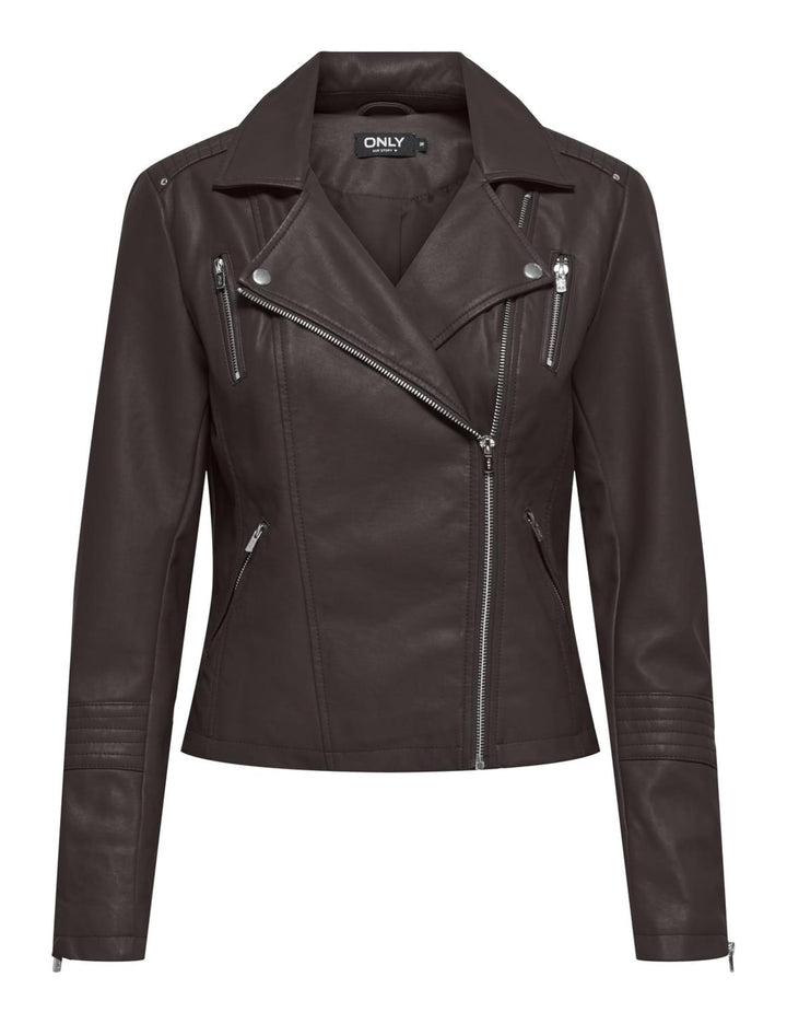 ONLY Female Kunstlederjacke ONLGEMMA Kunstlederjacke 38 Chocolate Torte, 38 Chocolate Torte