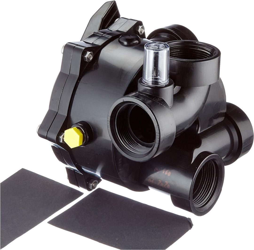 Productos QP Ventil 6 Wege ohne Verbindungen 11/2 Zoll, schwarz, 47 x 28 x 28 cm, 500480N