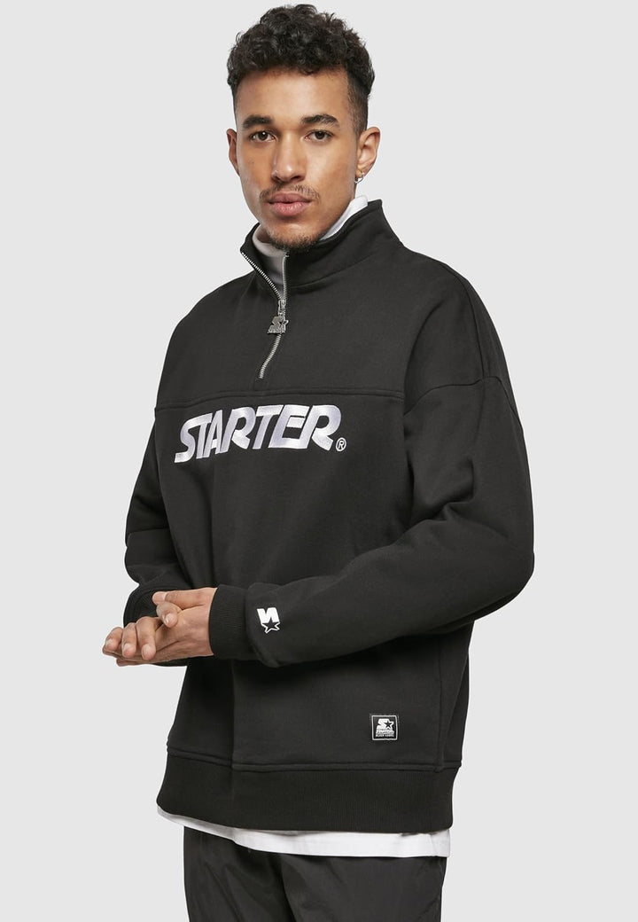 Starter Black Label Herren Starter Heavy Color Block Troyer M Schwarz, M Schwarz