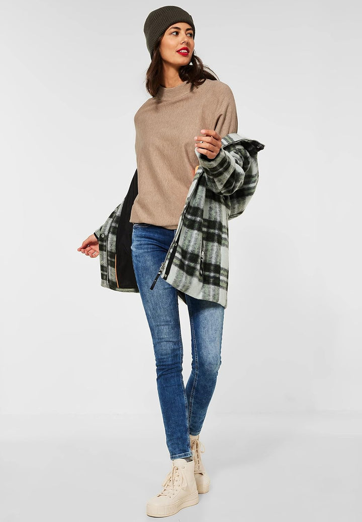 Street One Damen Strickpullover 38 Buff Sand Melange, 38 Buff Sand Melange