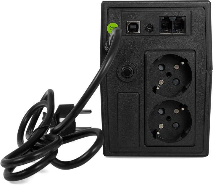 Green Cell 600VA 360W Überspannungsschutz 230V schwarz, Multicolor, UPS01LCD