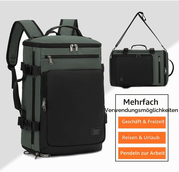 Sporttasche, Rucksack, 4-Wege, wasserdicht, mit Schuhfach für Reisen, Sport, Wandern, Laptop, Busine
