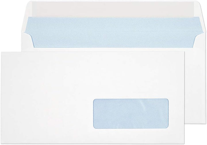 Blake Envelopes Purely Everyday 25885RH Briefumschläge Haftklebung Mit Rechtes Fenster Weiss DL 110