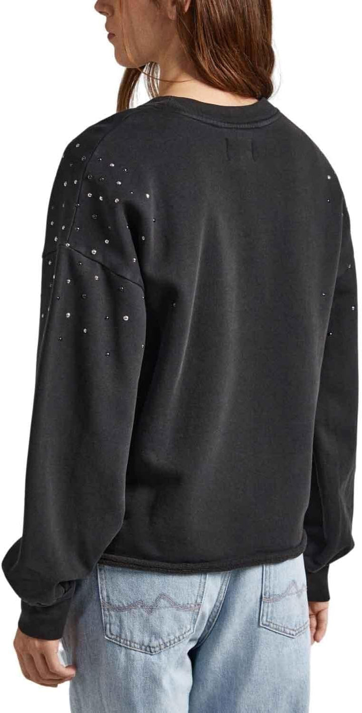 Pepe Jeans Herren Caroline Sweatshirt S Schwarz (Black), S Schwarz (Black)