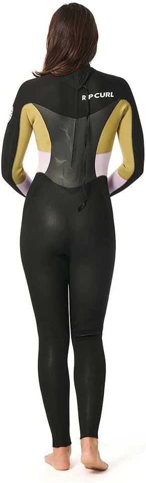 2024 Rip Curl Womens Omega 4/3mm GBS Back Zip Wetsuit 156WFS - Khaki, 4