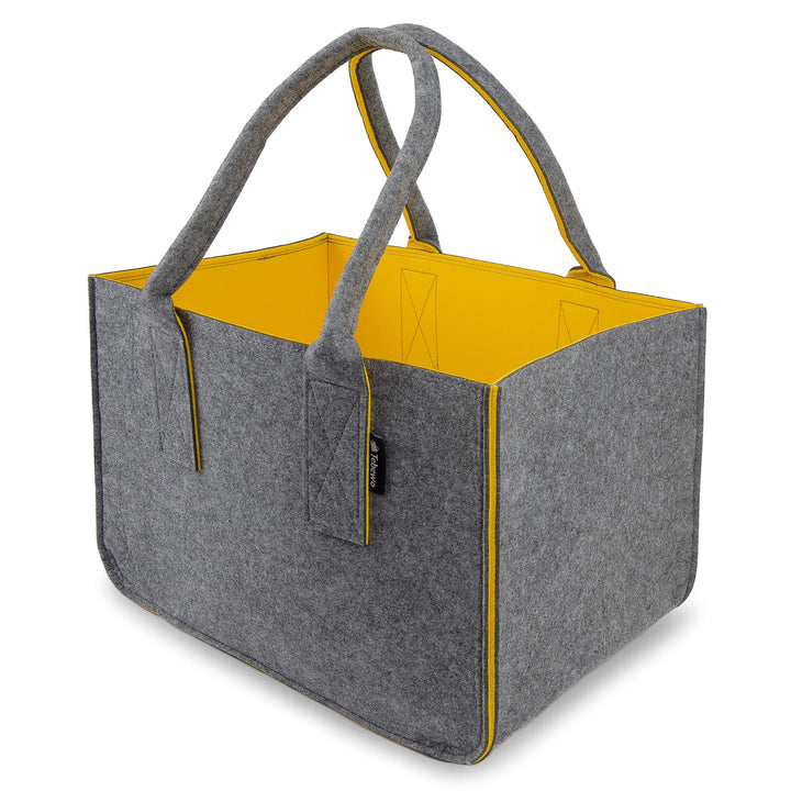 Filztasche - praktische Einkaufstasche - modische Shopping Bag - Einkaufskorb aus Filz - faltbare Tr