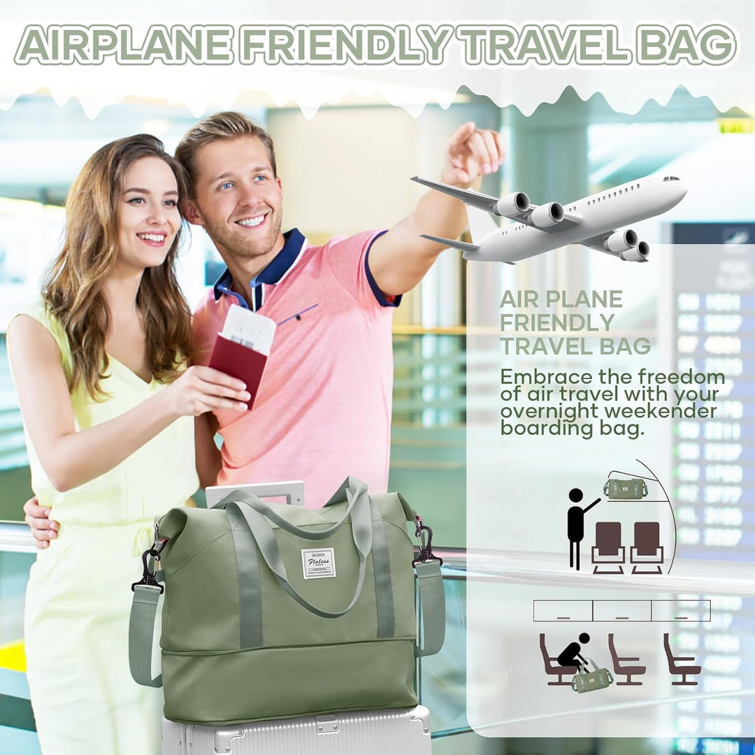 Reisetasche Damen Sporttasche 40x20x25 Ryanair Handgepäck Tasche Weekender Bag Schwimmtasche Wasserd
