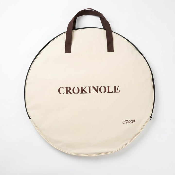 Ubergames Orginal Crokinole Brettspiel - Top ECO-Hartholz Qualität - Inklusive Trage Tasche - Model