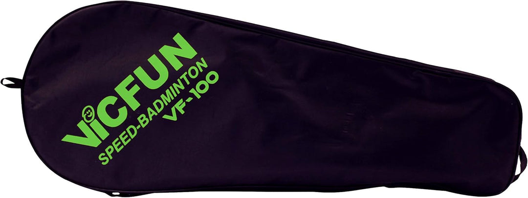 VICFUN Speed Badminton 100 Set - versch. Farben Schwarz/Grün Single, Schwarz/Grün Single