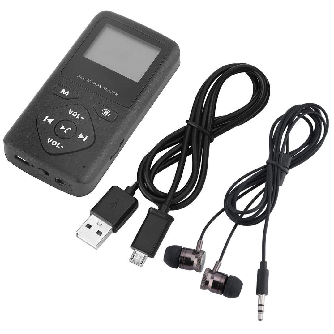 Elprico Tragbares Radio -Radio, DAB DAB+ Taschenradio mit LCD-Bildschirm, Bluetooth-MP3-Player mit K